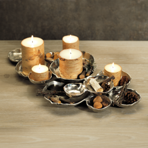 Silver Cluster Serving Bowl Tray